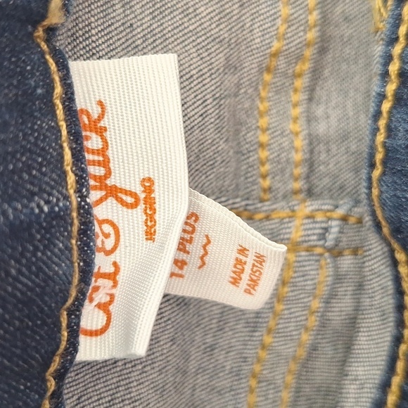 NEW Cat & Jack Girl's Pull-On Distressed Ultimate Stretch Jeggings Sz. 14 Plus - Picture 9 of 14